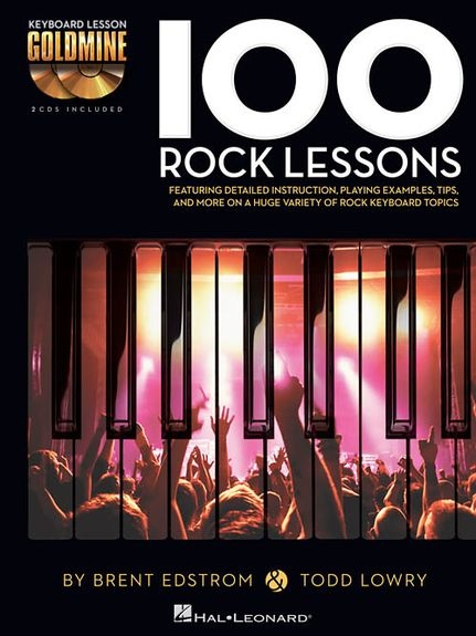 KEYBOARD GOLDMINE 100 ROCK LESSONS PF BK/2CD