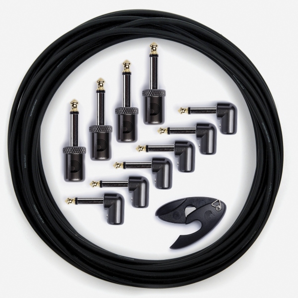 Daddario DIY Solderless Custom Cable Kit 40 feet 10 plugs