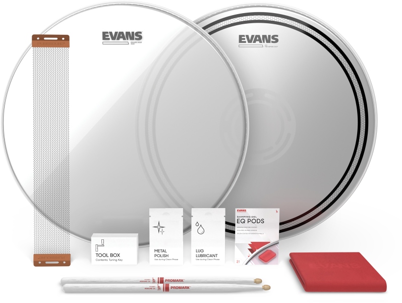 Evans EC Reverse Dot Snare Tune Up Kit 14 inch