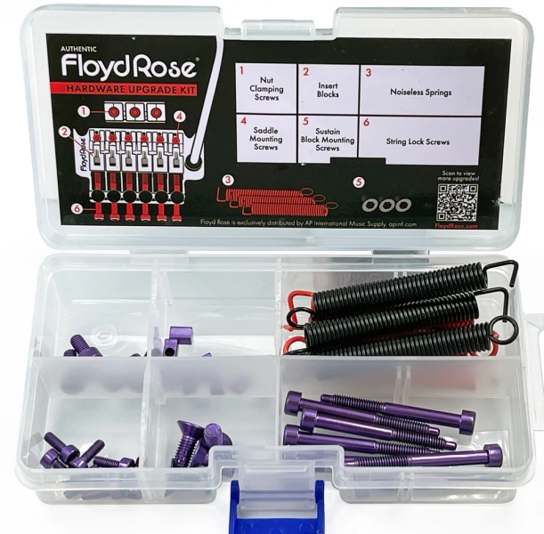 Floyd Rose FRUK1-SS-PL - Color Stainless Steel Hardware Upgrade Kit, Purple