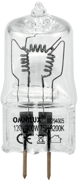 Omnilux 120V/300W GX-6.35 75h 3200K