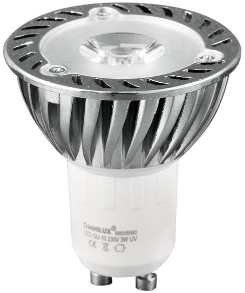 Omnilux GU-10 230V 1x3W LED UV activ