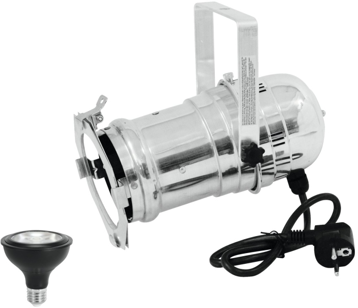 Eurolite Set PAR-30 Spot sil+ PAR-30 230V COB 12W E-27 LED 1800-3000K dim2warm