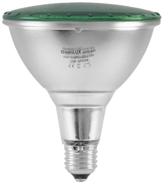 Omnilux PAR-38 230V 15W LED green
