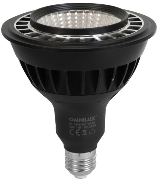 Omnilux PAR-38 230V 18W LED 1800k-3000k 