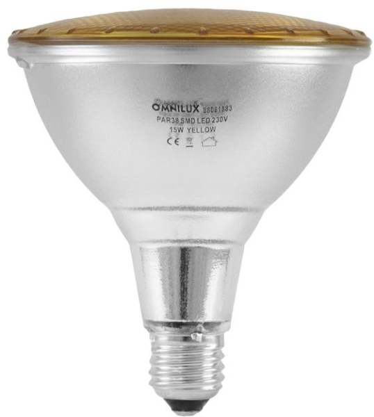 Omnilux PAR-38 230V SMD 15W E-27 LED yellow