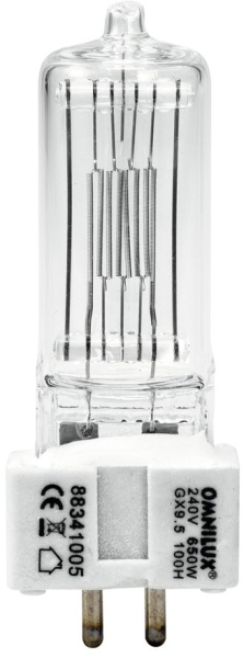Omnilux 240V/650W GX-9.5 750h 3000K