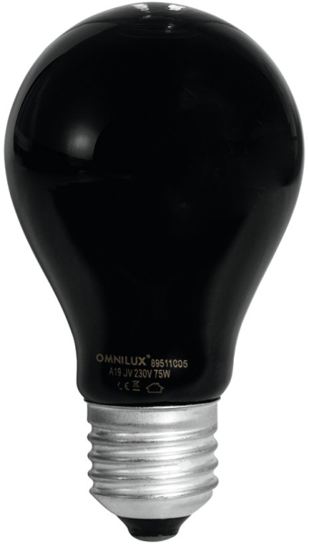 Omnilux UV A19 lamp 75W E-27