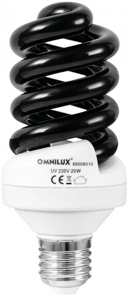 Omnilux UV ES Lamp 20W E-27 Spiral