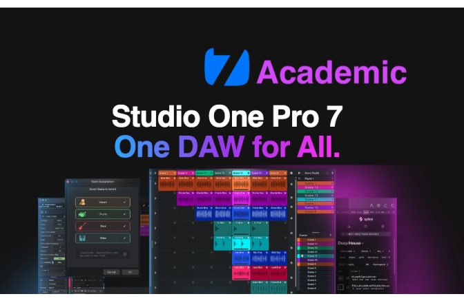 Licență DAW educativă Presonus Studio One Pro 7 Academic Perpetual License