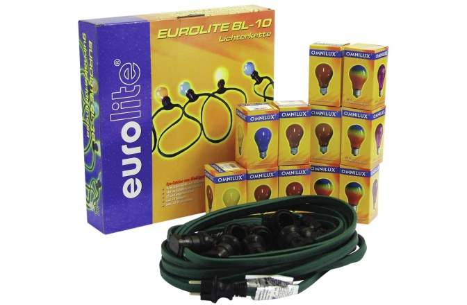 Lumină decorativă Eurolite BL-10 E-27 Belt Light Chain with 12 Bulbs