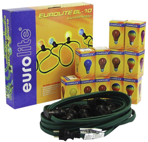 Eurolite BL-10 E-27 Belt Light Chain with 12 Bulbs