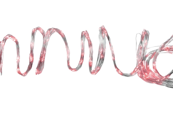 Lumini Decorative Eurolite 360 LED Cascading Lights 3m red