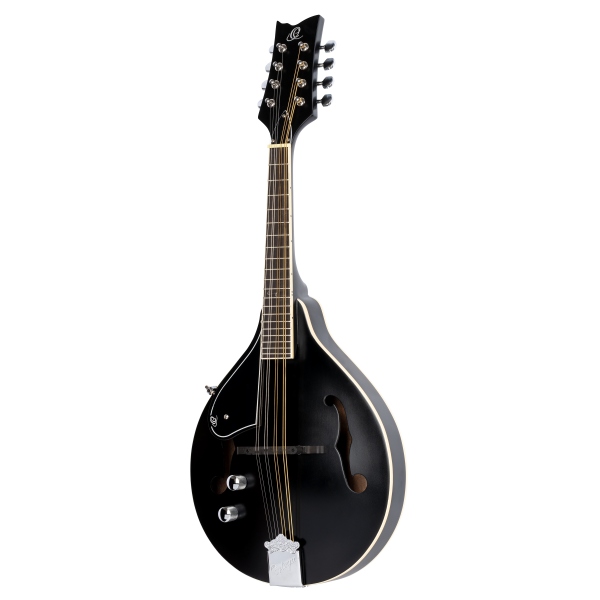 Ortega A-Style Series Mandoline 8 String Lefty - black + Gigbag and Strap