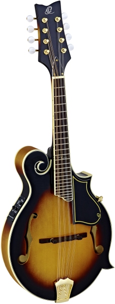 Ortega Mandoline F-Style Series inclusive Gigbag and Preamp - TS - Tobacco Sunburst