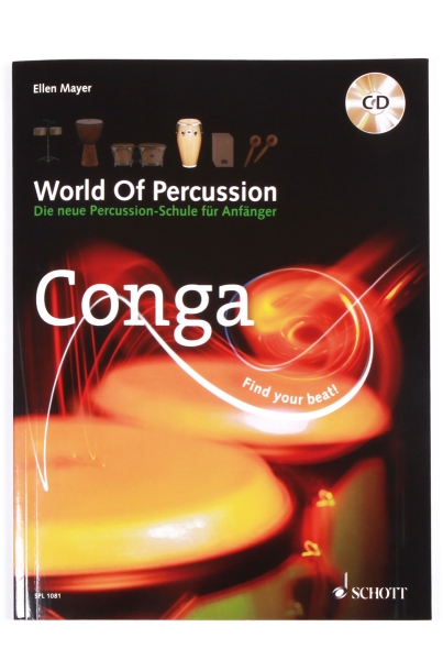 Meinl Manual de Ellen Mayer „World Of Percussion Conga” inclusiv CD - germană