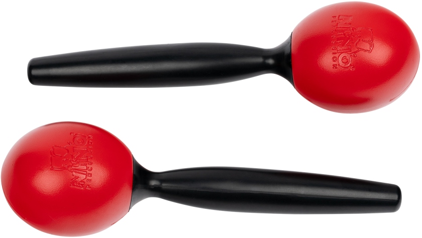 Nino Percussion Molded ABS Maracas - Red