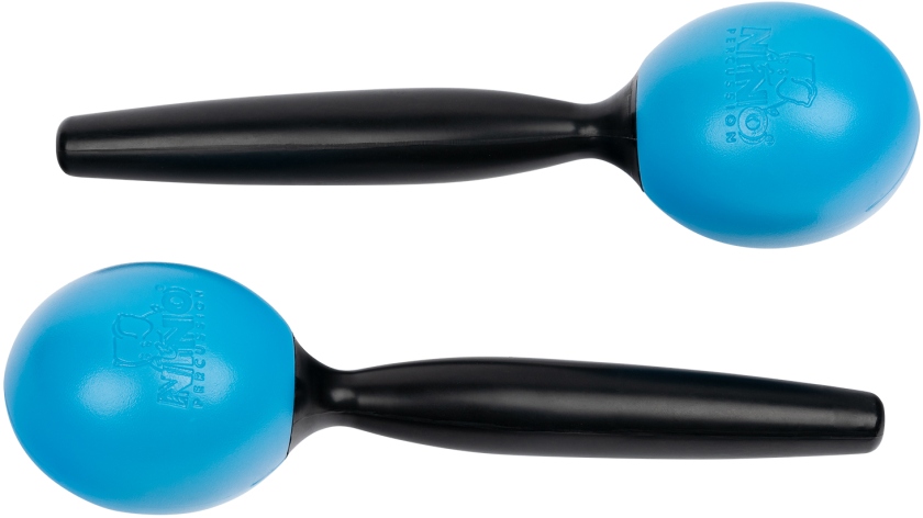 Nino Percussion Molded ABS Maracas - Sky Blue