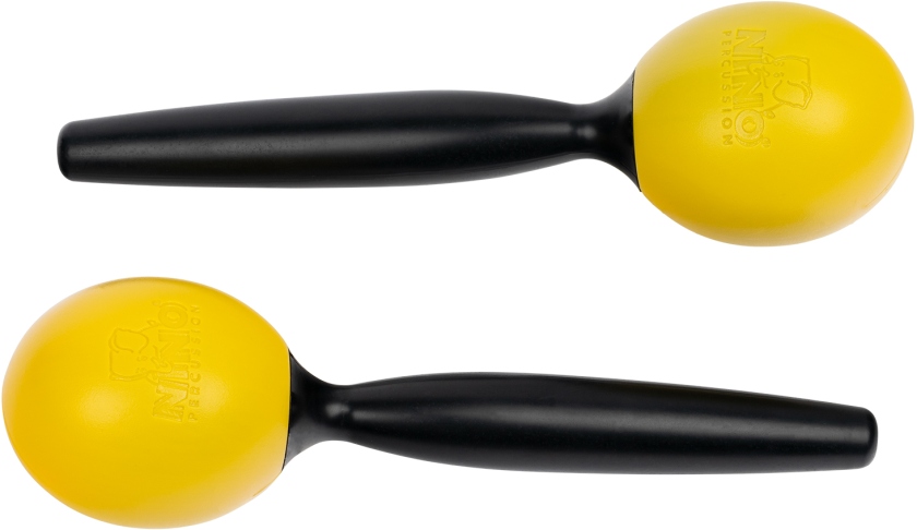Nino Percussion Molded ABS Maracas - Yellow