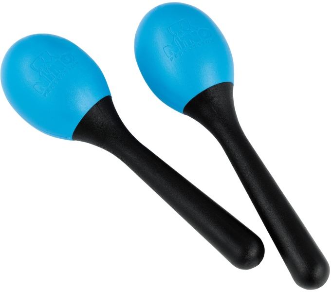 Nino Percussion Plastic Egg Maracas - Sky Blue