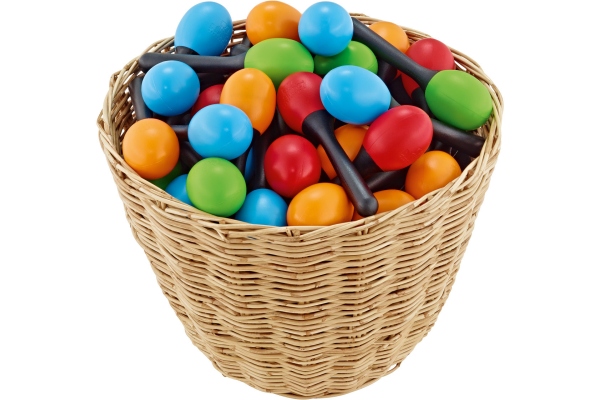 Plastic Egg Maracas Assortment 48 pcs