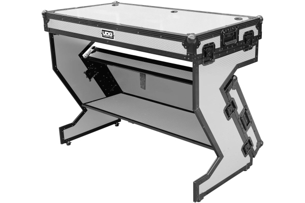 Ultimate Flight Case Portable Z-Style DJ Table Plus - White Ultimate Flight Case Portable Z-Style DJ Table Plus - White