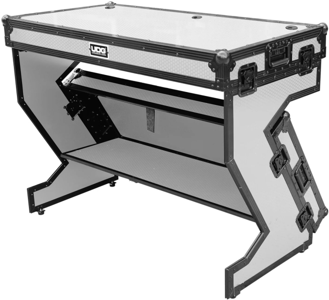 UDG Ultimate Flight Case Portable Z-Style DJ Table Plus - White