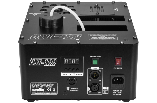 Mașină de Ceață cu LED-uri Eurolite NSF-100 LED DMX Hybrid Spray Fogger