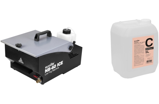 Mașină de ceață Eurolite Set NB-60 + Smoke Fluid -C2D- 5l