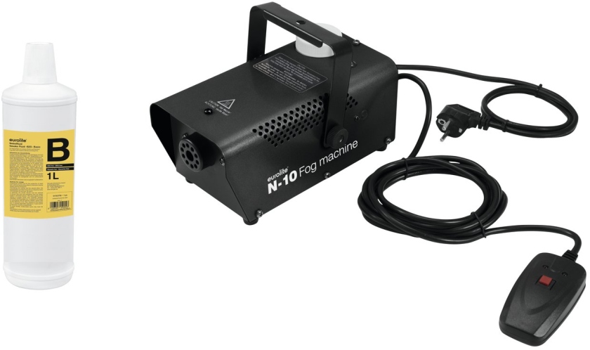 Eurolite Set N-10 black + B2D Basic smoke fluid 1l