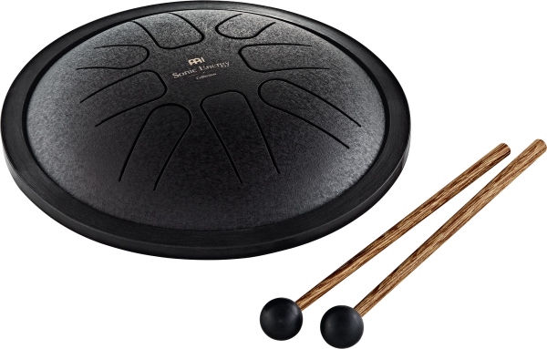 Meinl small steel tongue drum f minor 7 black