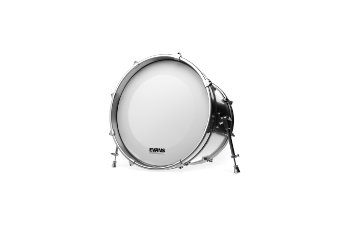 Membrană de Tobă Mare Evans EQ3 Resonant Coated White BD Head No Port 22 Inch