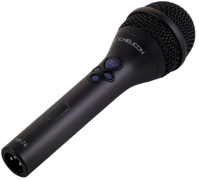 Microfon vocal dinamic cu control pentru efecte TC Helicon MP-76