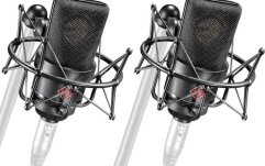 Set stereo cu doua microfoane Neumann TLM 103 mt cu suspensie elastica.