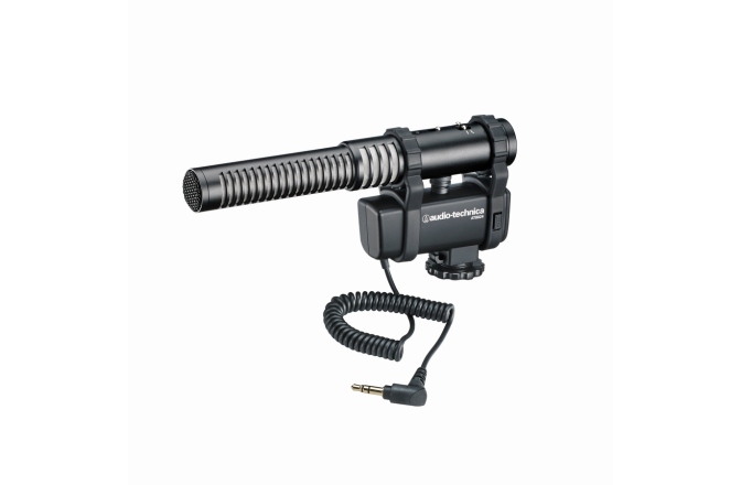 Microfon condenser de tip shotgun cu montare pe camera de filmat Audio-Technica AT8024