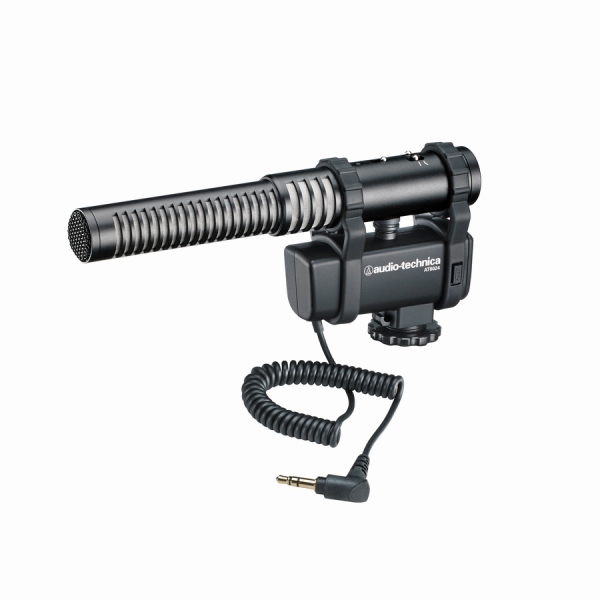 Microfon condenser de tip shotgun cu montare pe camera de filmat Audio-Technica AT8024