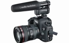 Microfon condenser de tip shotgun cu montare pe camera de filmat Audio-Technica AT8024