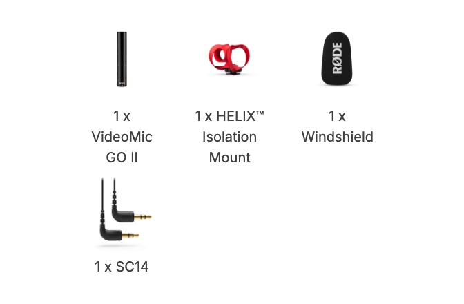 Microfon Shotgun Rode VideoMic GO II Helix