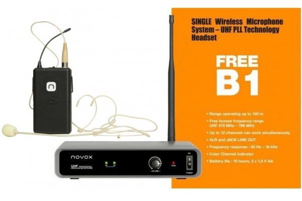 Novox FREE B1 Wireless Headset