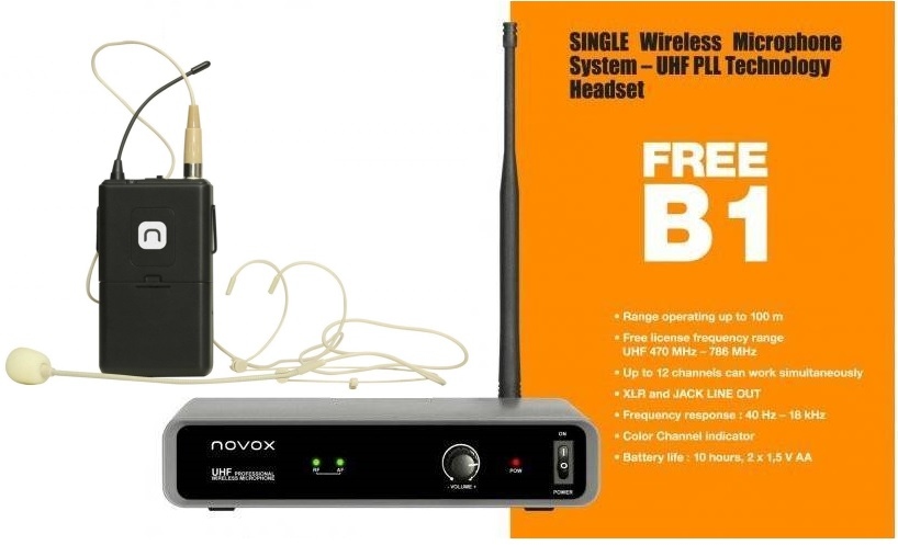 Novox Free B1 Wireless Headset