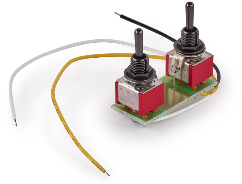 MEC Pickups Mini Toggle Switch Assembly for Coil Splitting on Humbucking Pickups - Black