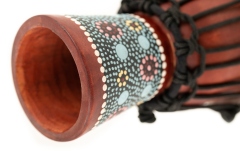 Mini Djembe Meinl African Style Mini Djembe Flower Design