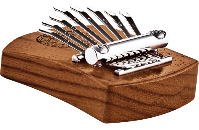Mini Kalimba Meinl Solid "Flower of Life" Mini Kalimba - 8 notes / Red Zebrawood