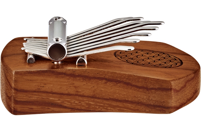 Mini Kalimba Meinl Solid "Flower of Life" Mini Kalimba - 8 notes / Red Zebrawood