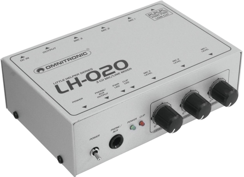 Omnitronic LH-020 3-Channel Mic Mixer