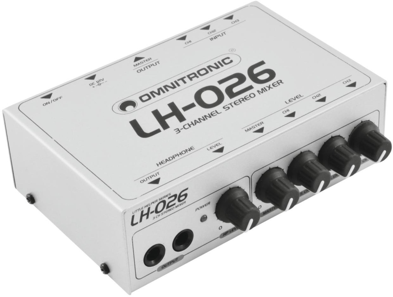Omnitronic LH-026 3-Channel Stereo Mixer