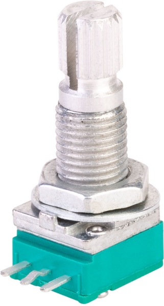 MEC Pickups Mono Mini Potentiometer, 15C250K, Split Shaft, Lefthand
