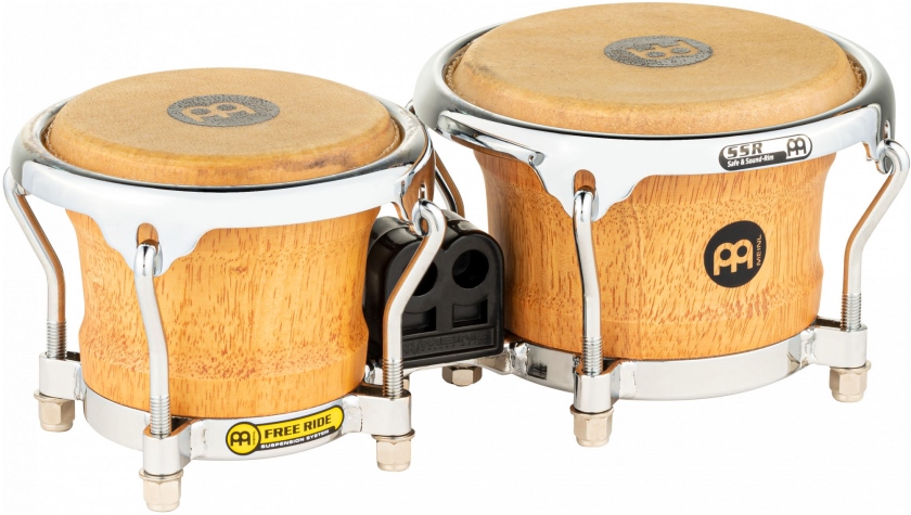 Meinl Free Ride Mini Wood Bongo - Super Natural 3 1/2