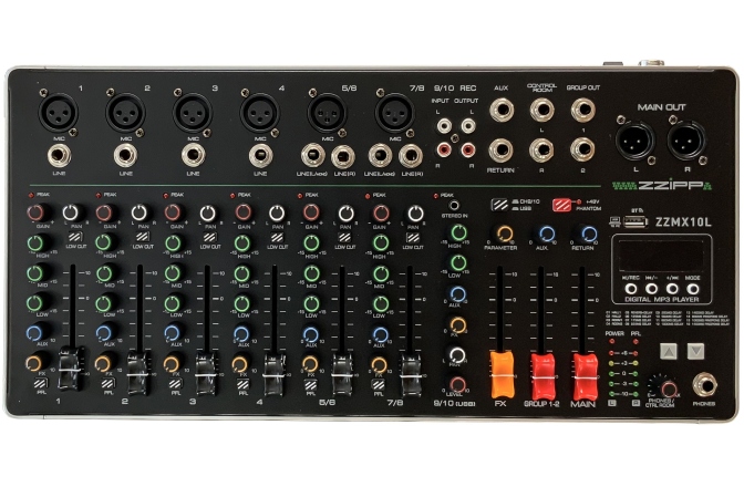 Mixer Analogic cu 10 Canale Zzipp ZZMX-10L
