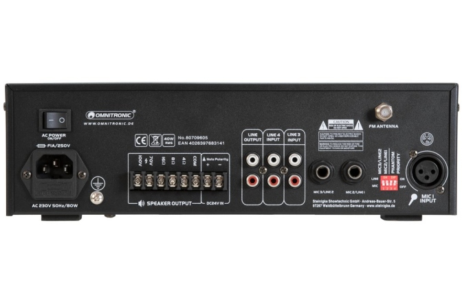 Mixer cu amplificare Omnitronic CPE-40P